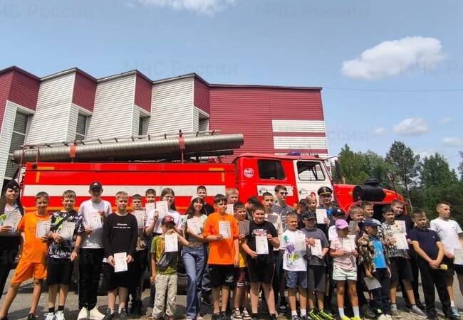 image-Отдыхающим Белобережского детского санатория напомнили правила пожарной безопасности